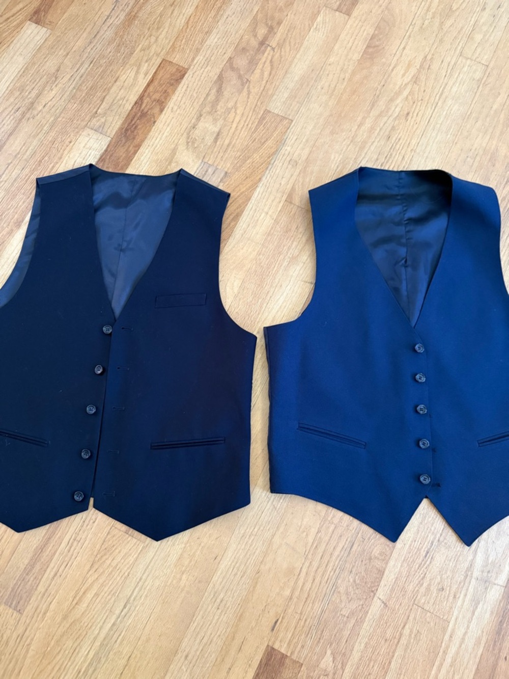 Classic Men’s Navy & Black Dress Vest waistcoat size medium